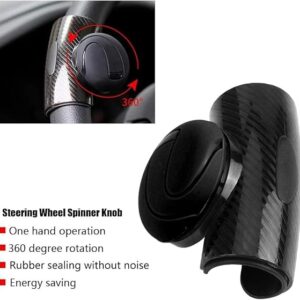 61OrcMKnYsL._AC_SX569_ Universal Car Heavy Duty Steering Wheel Spinner Knob Power Handle Ball Auxiliary Booster Handle Control, Steering Wheel Suicide Spinner (Black)-B0C3HFKQ6D