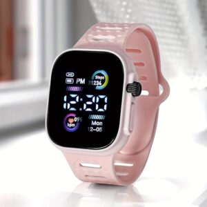 [1Pcs] Led Display Digital Kids Watches Sport Boys Girls Luminous Children’s Electronic Wristwatch Students Clock Watches Relojes 2024-B0DGDMGKM4