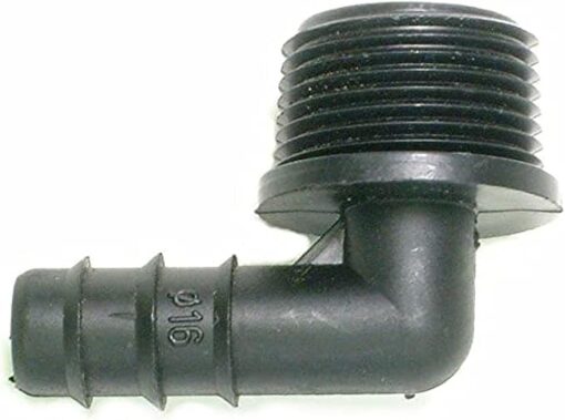 Irrigation Male Elbow 16mm- 3/4" BSP Thread-B0993P6BTG