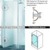 Heavy Duty 180 Degree Glass Door Cupboard Showcase Cabinet Clamp Glass Shower Doors Hinge Replacement Parts,Stainless Steel Bright Finish-B0C5R4GZF5