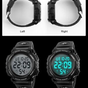 SKMEI Men Sports Watches Digital LED Electronic Multifunction Outdoor Sport Waterproof Swim Mens Student Casual Watch-B0C7KJFJY4