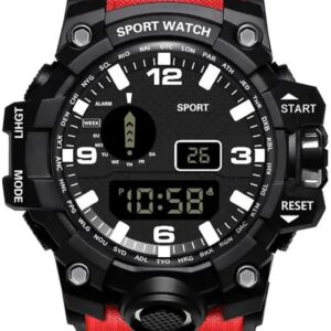 Random Color - Men's LED Digital Watch Men Sport Watches Fitness Electronic Watch Multifunction Military Sports Watches Clock Kids Gifts - [C0RED]-B0D2BT2RZZ
