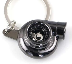 New Turbo Turbocharger Keychain Key Chain Ring Keyring Keyfob (Gunmetal Black), Gunmetal, S-B009KW82CC