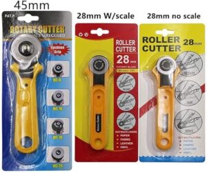 1pcs- 28mm Patchwork Roller Wheel Knife Cloth Cutting Knife Leather Paper Fabric Craft Fabrics Rotary Cutter DIY Sewing Accessories-B0C4M4S458