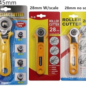 1pcs- 28mm Patchwork Roller Wheel Knife Cloth Cutting Knife Leather Paper Fabric Craft Fabrics Rotary Cutter DIY Sewing Accessories-B0C4M4S458