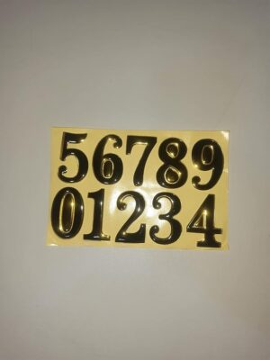 Numeral Door Plaque House Drawer Sign Plating Gate Digits 0 to 9 Number Tag Hotel Home Sticker Address Door Label-B0BCXHJCZW