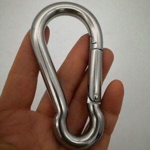Jingyi Stainless Steel Spring Snap Hook 6 Sizes from 1/8" to 1/2"-B00PV59E74