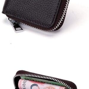 61d7Ox7hrxL._AC_SY879_ Leather credit card wallet and holder for men / women - Dark Brown--B098TYBFJS
