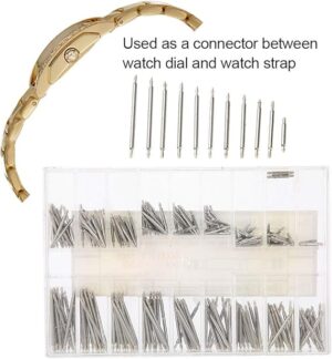 270Pcs Watch Wrist Band Spring Bars Strap Link Pins Stainless Steel Watchband Spring Bar 8-25mm Watch Strap Ear Sets for watch band repair (1.5MM 8-25MM)-B07KS1P9F7
