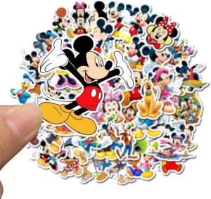 50Pcs Cartoon Mickey Mouse Theme Vinyl Waterproof Stickers for Water Bottle Cup Laptop Guitar Car Motorcycle Bike Skateboard Luggage Box Graffiti Patches CJHSL-B091NQNVMG