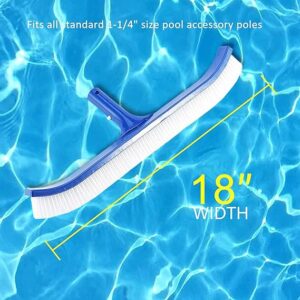Swimming Pool Brush - 45 cm فرشة تنظيف مسابح بلاستيك و شعيرات بولي بروبيلين-B0BV2ZVSLD