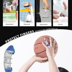Yosoo Health Gear Finger Splint, Basketball Finger Guard, Finger Support Brace for Basketball Volleyball, Hollow Out Type Finger Sleeve Support Protector(M)-B0BC1BDRV8