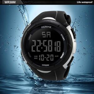 Men's Outdoor Sports Watch Waterproof Honhx Luxury Mens Digital Big Led Watch Date Sport Men Outdoor Electronic Watch (D)-B0C6YCT1HP
