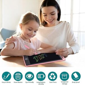 Coolzon 10 Inch Colorful LCD Writing Tablet for Children and Adults Suitable Portable LCD Writing Tablet Magic Drawing Great Gifts for 3 4 5 6 7 Years Boys Girls (Pink)-B0B4G16L2Y
