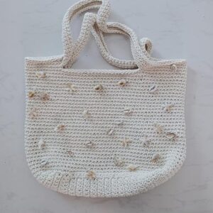 Handmade Women Crochet HandBag,34 * 30 CM- B0DDKZTX12