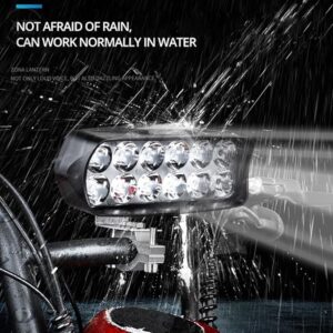 1Pcs 12V E-bike Front Light Motorcycle Electric Bike Bicycle LED Headlight Super Bright Tricycle Lamp 8/12/16 Led Cycling Parts-B0CCSW2TWP