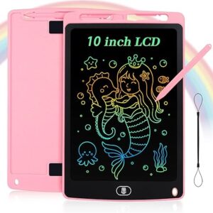 Coolzon 10 Inch Colorful LCD Writing Tablet for Children and Adults Suitable Portable LCD Writing Tablet Magic Drawing Great Gifts for 3 4 5 6 7 Years Boys Girls (Pink)-B0B4G16L2Y