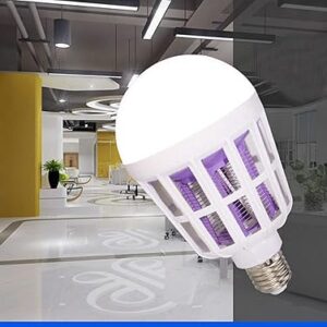 Anti-Mosquito LED Zapper Killer Flying Insect Moth Lamp Bulb Light 15W White-B091D1MNYP