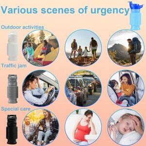 750ml Potty Training Portable Travel Cartoon Urinal Stretch Car Toilet For Boy Kids Men Women Plastic Color May Different-	B0CNWC1771