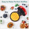 Enjoy Delicious Mini Waffle maker with Jamakai 120mm Waffle Maker, 1000W JMK 2020, Black X Green-B0DPLG5RT1