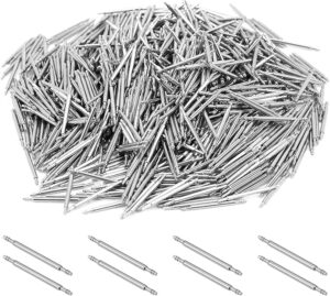 100pcs Stainless Steel Watch Band Spring Bars Strap Link Pins (24 mm) Repair Kit-B0C9NG9NRF