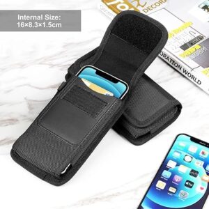 Phone Holster Case Nylon Cell Phone Belt Clip Pouch Carrying Case Waist Bag - Vertical (XXL) 16 * 8.3 * 1.5CM-B0CY7TS292