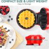 Enjoy Delicious Mini Waffle maker with Jamakai 120mm Waffle Maker, 1000W JMK 2020, Black X Green-B0DPLG5RT1
