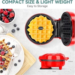 Enjoy Delicious Mini Waffle maker with Jamakai 120mm Waffle Maker, 1000W JMK 2020, Black X Green-B0DPLG5RT1