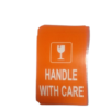 ملصق تحذير قابل للكسر، برتقالي، 50 ورقة لاصقة