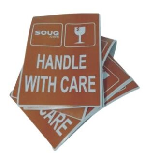 ملصق تحذير قابل للكسر، 50 ورقة لاصقة