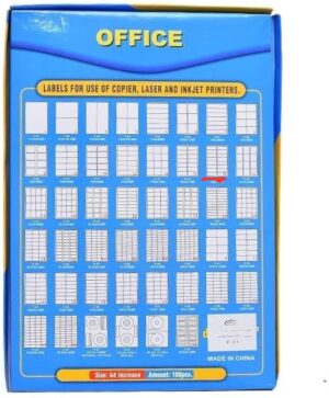 ورق A4 طباعة لاصق مطفي من اي سول ، ملصق عناوين وبريد وشحن قابل للطباعة باستخدام الطابعات الليزرية والحبرية جفاف سريع 16 ملصقًا في كل ورقة 100 يحتوي منها على 1600ستيكر