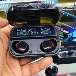 (M10) سماعات أذن بلوتوث 5.0 ستيريو صغيرة رياضية صوت جهير ميكروفون مدمج - B0DQ9ZSO86