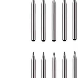 [10 Pcs] - Scriber Pen Nib Diamond Hard Metal Hardened Steel Lettering Pen Tile Cutter Carbide Scriber Ceramic Cutting Machine Glass without pen, only replacement-B0DGFBX7XH