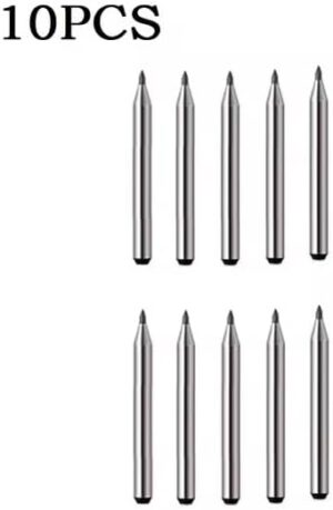 [10 Pcs] - Scriber Pen Nib Diamond Hard Metal Hardened Steel Lettering Pen Tile Cutter Carbide Scriber Ceramic Cutting Machine Glass without pen, only replacement-B0DGFBX7XH