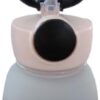 1Pcs Water Bottle For Kids Naughty Bear 650 Ml Animal Design Water Bottle With Straw Bpa Free (Browne X Black)-B0DTTSFGLN