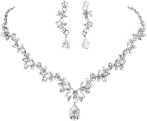 Vintage Earrings Gifts for Her Wedding Jewelry Jewelry Set Statement Necklace Necklaces Jewelry For Women Green-B0D5VT4M4J