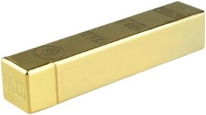 1pcs - New Match Gold Bar Shape Metal Waterproof 10000 Times Match Pendant Lighter gold (A)-B0CTYS3CSS