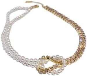 (1 Set - As Shown, 35Cm, ATMD2S06) Elegant Alloy Wedding Temperament Personality Jewelry Accessories Rhinestone Pendant Korean Style Choker Women Necklace-B0CR433QJQ