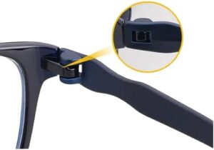 Reading Glasses Men Anti Blue Rays Presbyopia Eyeglasses Antifatigue Computer Eyewear with (BlackXRED)-B0DTZ86G5R