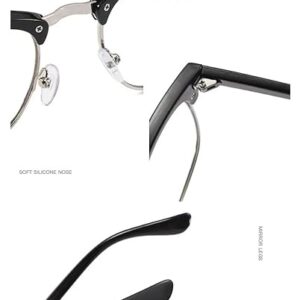 414vdkYxsPL._AC_SY550_ Half Frame Myopia Glasses Computer Goggles Finished Business Nearsighted Eyeglasses Diopter - B0DSP7FS8P