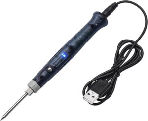 1pc - Soldering Iron 5V 8W USB Welding Wireless Charging Professional Repair Tool Durable Safe Portable Mini Electric Pen-B0DS6NQ7CN