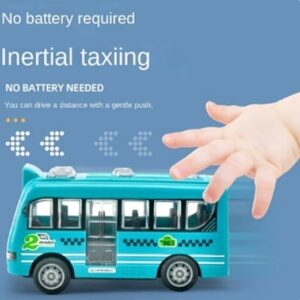 1Pcs 1:43 Bus Car - Can Open The Door Bus Gifts Inertial Fall-Resistant Car Model (Purple) 12 * 7 * 5.5 Cm-B0DFQ8Q4KP
