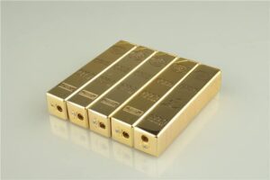 1pcs - New Match Gold Bar Shape Metal Waterproof 10000 Times Match Pendant Lighter gold (A)-B0CTYS3CSS