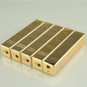 41UBXPrVCHL._AC_ 1pcs - New Match Gold Bar Shape Metal Waterproof 10000 Times Match Pendant Lighter gold (A)-B0CTYS3CSS