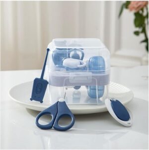 Children's nail clipper set, pacifier, nail polisher, booger clipper, baby scissors, baby ear scoop-B0DSV2W2WD