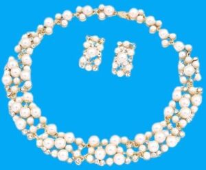 1 Set - Fashion Simple Rhinestone necklace earrings set Bridal Wedding Party Rhinestone Water Drop Pendant Necklace Drop Earrings Set (003)-B0CLJTFXVW