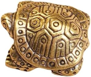 Small 2X2 CM Metal Turtle Ornaments Gifts 3D Figurine Mini Collect Home Office Room Desktop Decoration Sculpture,-B0DTFCZBJZ