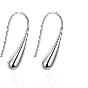 41gYn-lnylL._AC_SX679_ 4pcs Classic Love Wedding Jewelry Set Women Water Drop Earrings Necklace Bracelet Ring for Personality Birthday Ladies Gift Set (All Size)-B0DSFH6W16