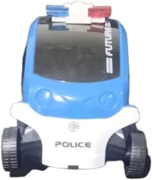 1Pcs Electric Car Transparent Gear Police Car With Light Music Kid Gifts Car Birthday Gifts for Boys and Girls B99 (Blue) 135G-B0DPNFWBG4
