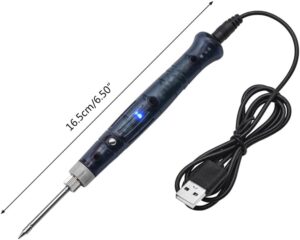 1pc - Soldering Iron 5V 8W USB Welding Wireless Charging Professional Repair Tool Durable Safe Portable Mini Electric Pen-B0DS6NQ7CN